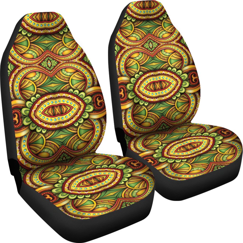 Kaleidoscope Colorful Print Design Universal Fit Car Seat Covers