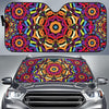 Kaleidoscope Pattern Print Design 01 Car Sun Shades-JORJUNE.COM