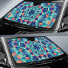 Kaleidoscope Pattern Print Design 03 Car Sun Shades-JORJUNE.COM