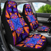 Kaleidoscope Purple Orange Print Design Universal Fit Car Seat Covers