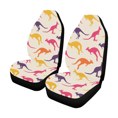 Kangaroos Pattern Print Design 01 Car Seat Covers (Set of 2)-JORJUNE.COM