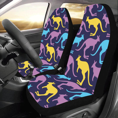 Kangaroos Pattern Print Design 02 Car Seat Covers (Set of 2)-JORJUNE.COM