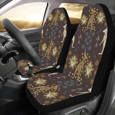 Kangaroos Pattern Print Design 03 Car Seat Covers (Set of 2)-JORJUNE.COM