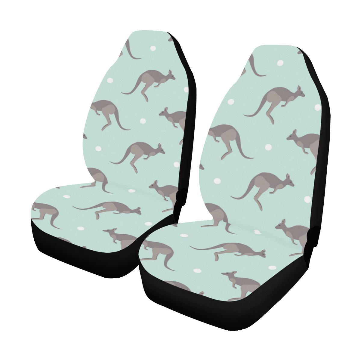 Kangaroos Pattern Print Design 04 Car Seat Covers (Set of 2)-JORJUNE.COM