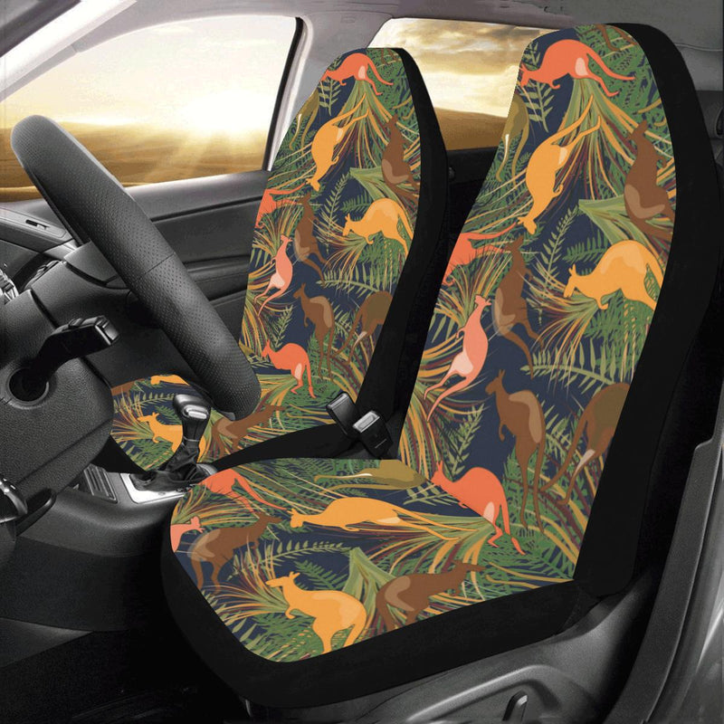 Kangaroos Pattern Print Design 07 Car Seat Covers (Set of 2)-JORJUNE.COM