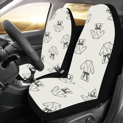 Karate Pattern Print Design 01 Car Seat Covers (Set of 2)-JORJUNE.COM