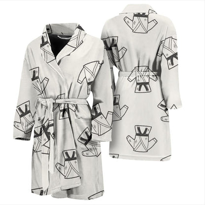 Karate Pattern Print Design 01 Men Bathrobe-JORJUNE.COM