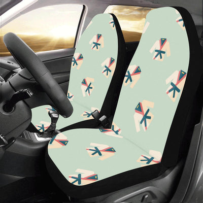 Karate Pattern Print Design 02 Car Seat Covers (Set of 2)-JORJUNE.COM