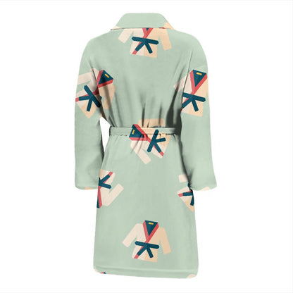 Karate Pattern Print Design 02 Men Bathrobe-JORJUNE.COM
