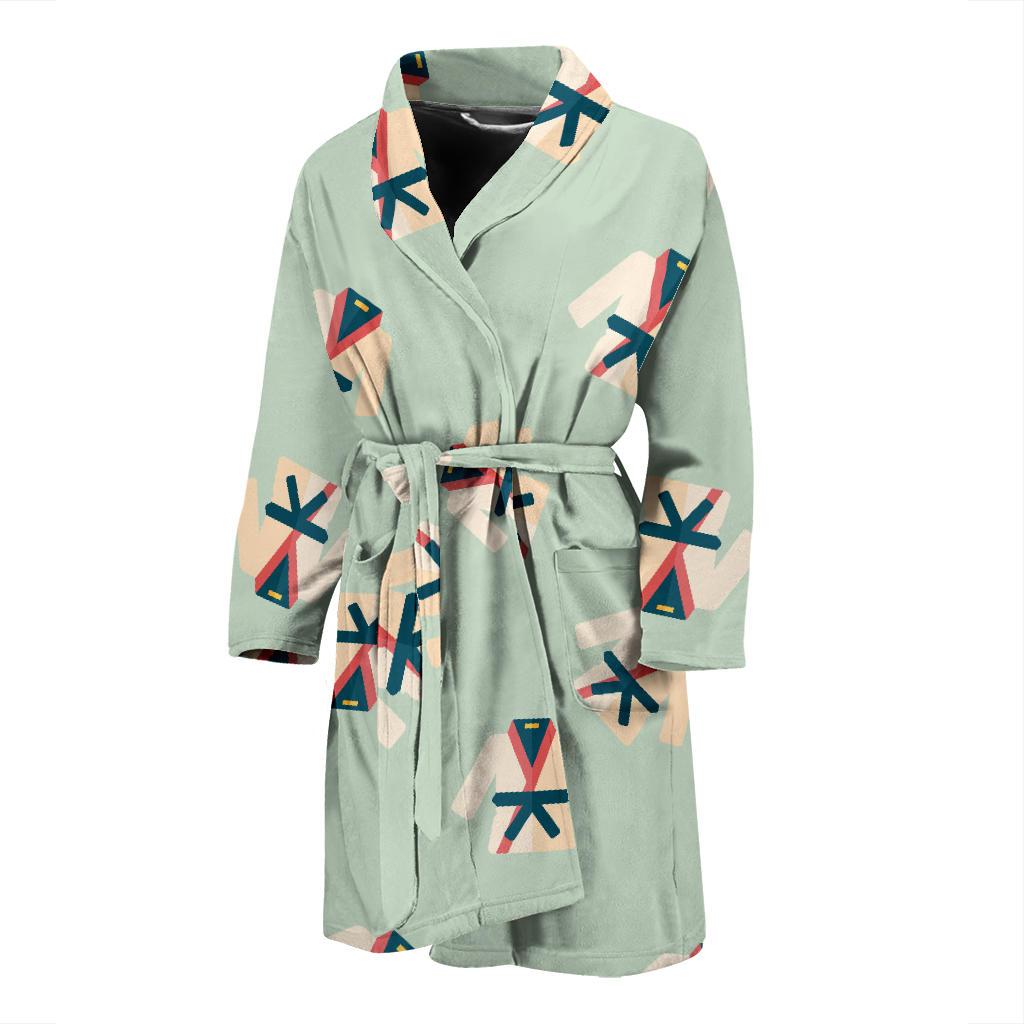 Karate Pattern Print Design 02 Men Bathrobe-JORJUNE.COM