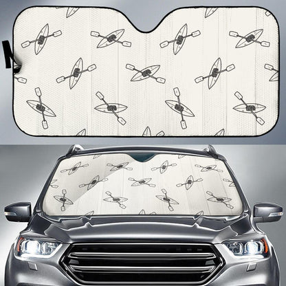 Kayak Pattern Print Design 01 Car Sun Shades-JORJUNE.COM