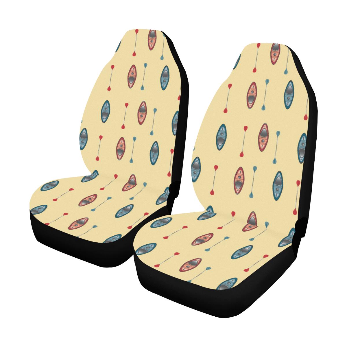 Kayak Pattern Print Design 02 Car Seat Covers (Set of 2)-JORJUNE.COM