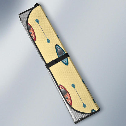 Kayak Pattern Print Design 02 Car Sun Shades-JORJUNE.COM