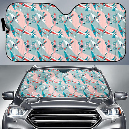 Kayak Pattern Print Design 05 Car Sun Shades-JORJUNE.COM