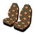 Kente Pattern Print Design 01 Car Seat Covers (Set of 2)-JORJUNE.COM