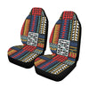 Kente Pattern Print Design 02 Car Seat Covers (Set of 2)-JORJUNE.COM