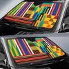 Kente Pattern Print Design 03 Car Sun Shades-JORJUNE.COM