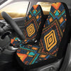 Kente Pattern Print Design 05 Car Seat Covers (Set of 2)-JORJUNE.COM