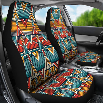 Kente Print African Design Themed Universal Fit Car Seat Covers