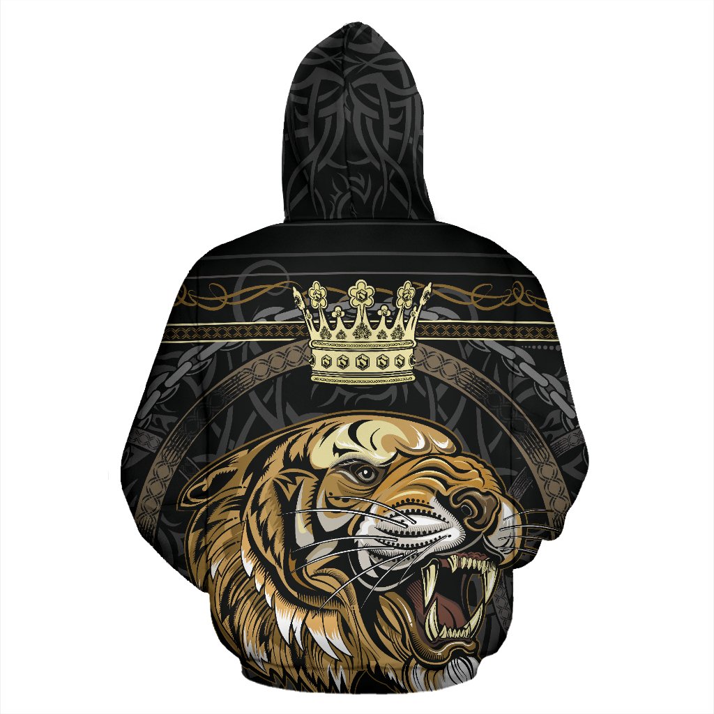 King Tiger All Over Zip Up Hoodie