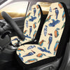 Kingfisher Bird Pattern Print Design 04 Car Seat Covers (Set of 2)-JORJUNE.COM