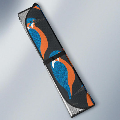 Kingfisher Pattern Print Design 03 Car Sun Shades-JORJUNE.COM