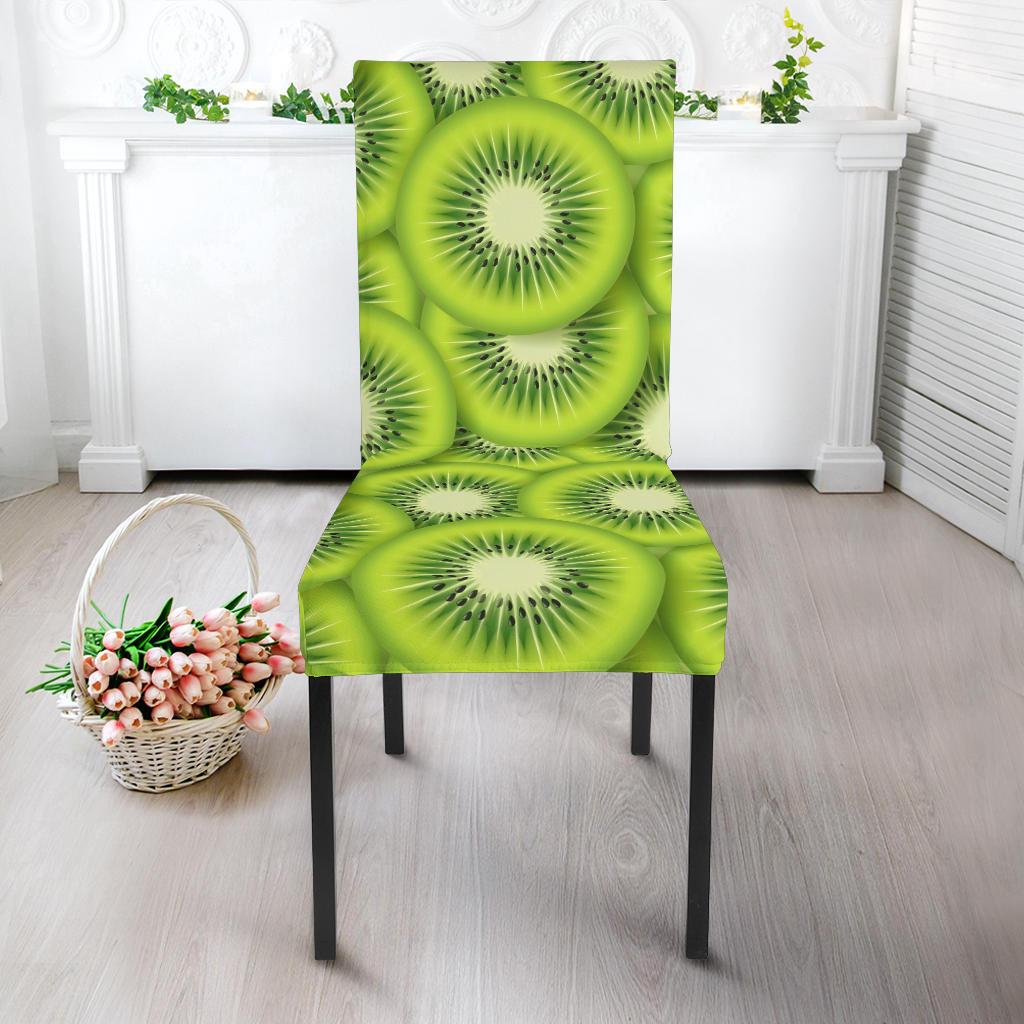 Kiwi Pattern Print Design KW01 Dining Chair Slipcover-JORJUNE.COM