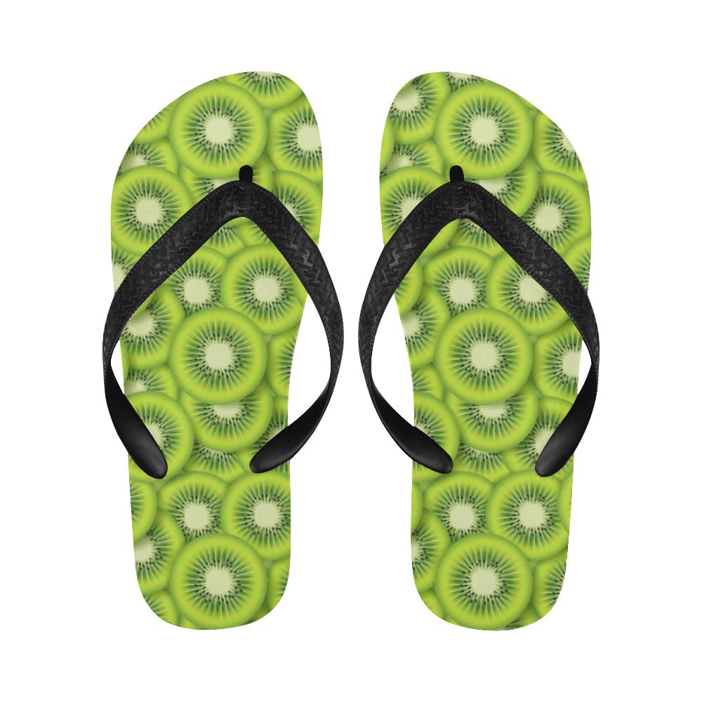 Kiwi Pattern Print Design KW01 Flip Flops-JorJune