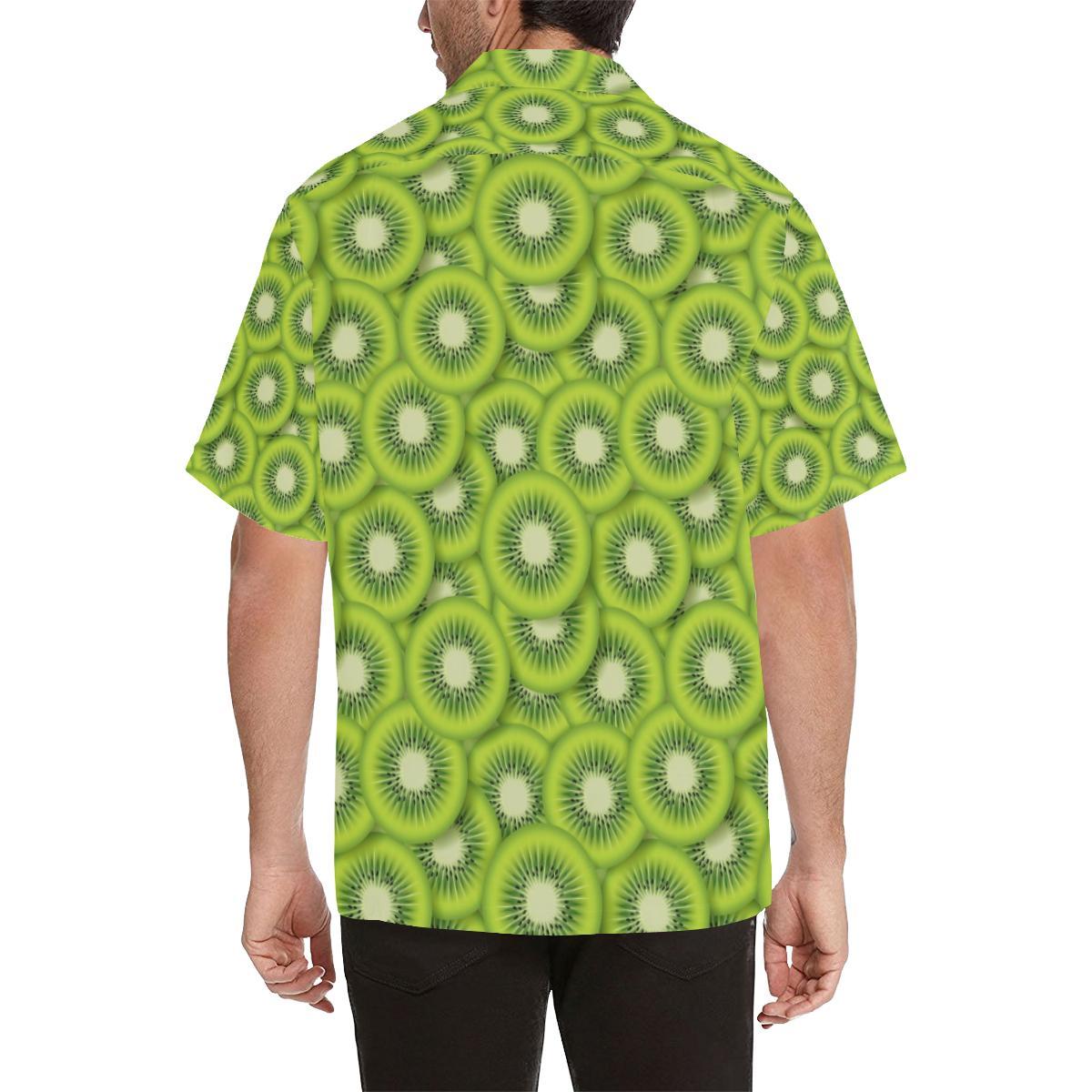Kiwi Pattern Print Design KW01 Men Hawaiian Shirt-JorJune