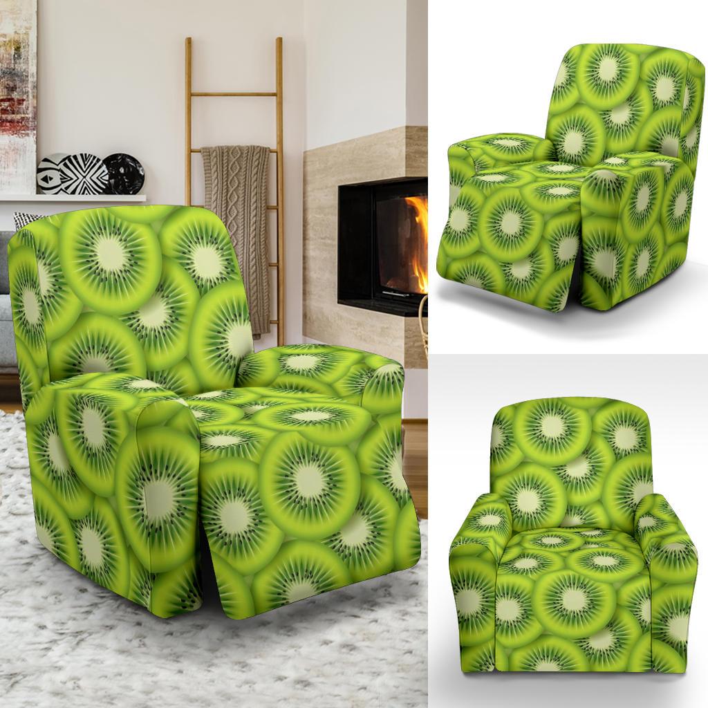 Kiwi Pattern Print Design KW01 Recliner Slipcover-JORJUNE.COM