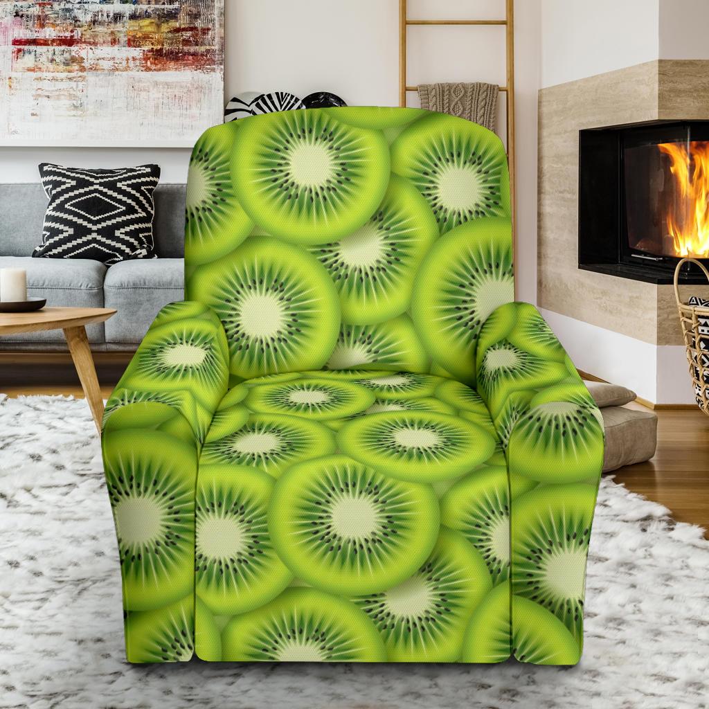Kiwi Pattern Print Design KW01 Recliner Slipcover-JORJUNE.COM