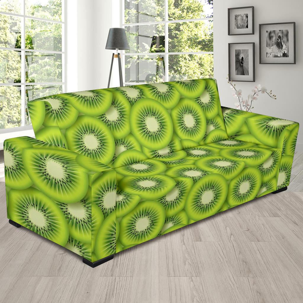 Kiwi Pattern Print Design KW01 Sofa Slipcover-JORJUNE.COM