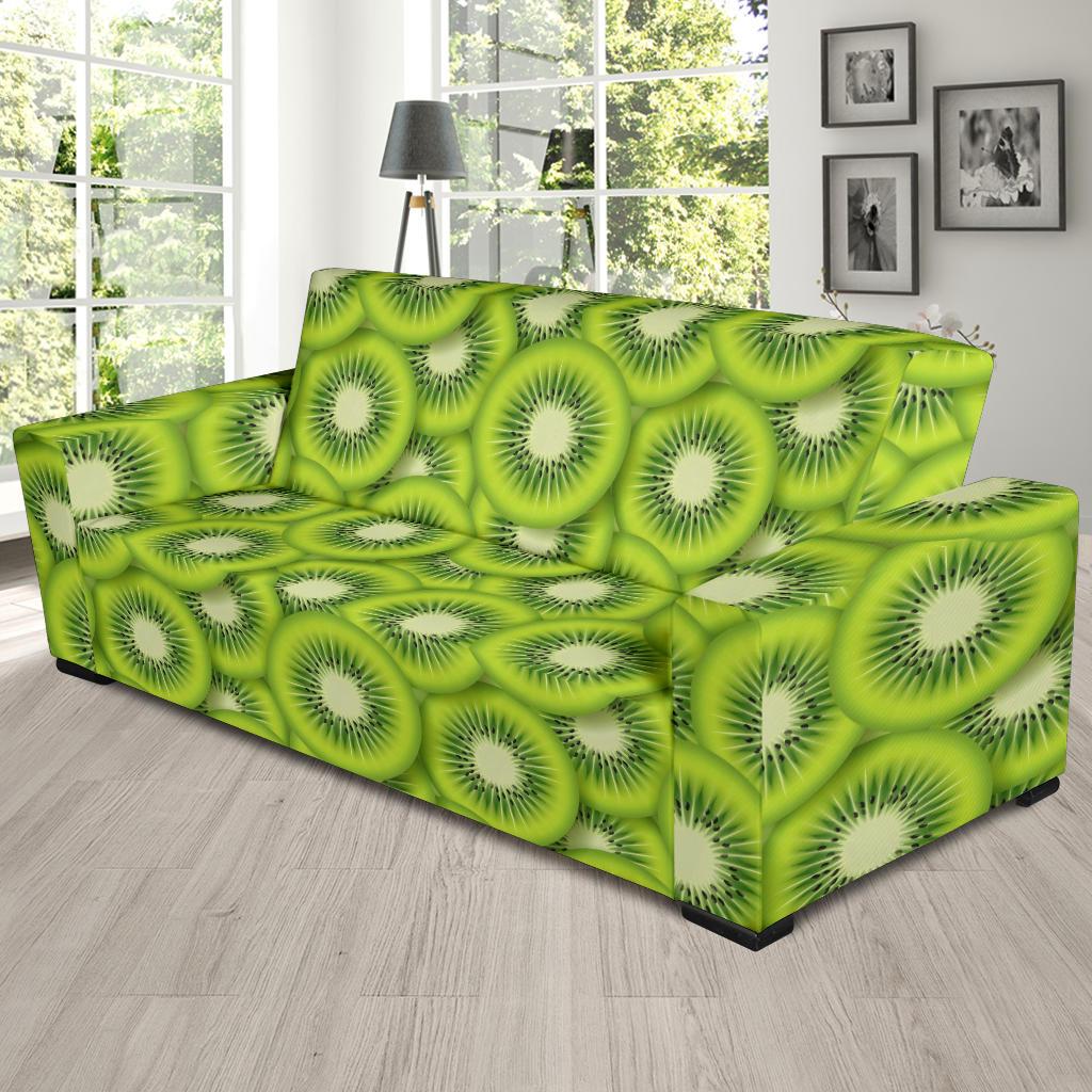 Kiwi Pattern Print Design KW01 Sofa Slipcover-JORJUNE.COM