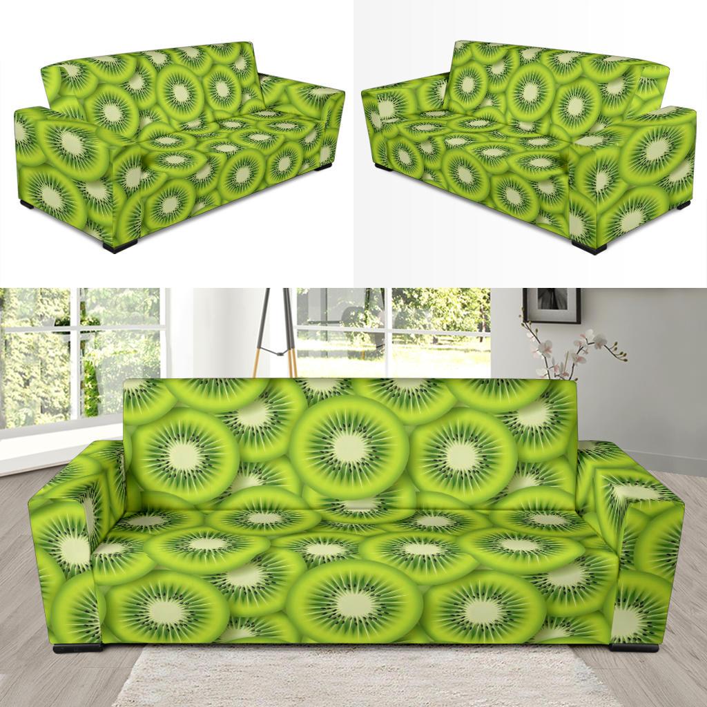 Kiwi Pattern Print Design KW01 Sofa Slipcover-JORJUNE.COM