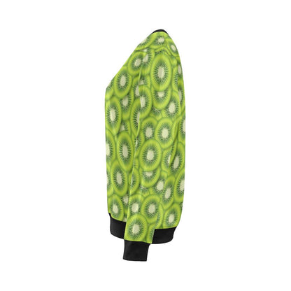 Kiwi Pattern Print Design KW01 Women Long Sleeve Sweatshirt-JorJune