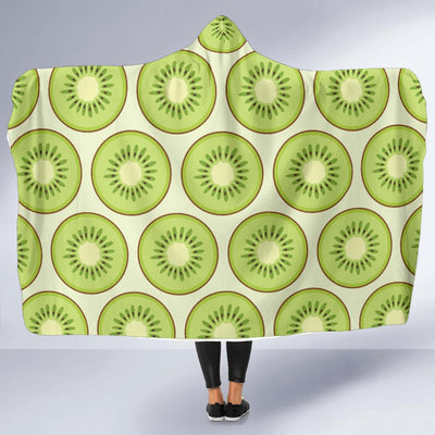 Kiwi Pattern Print Design KW02 Hooded Blanket-JORJUNE.COM