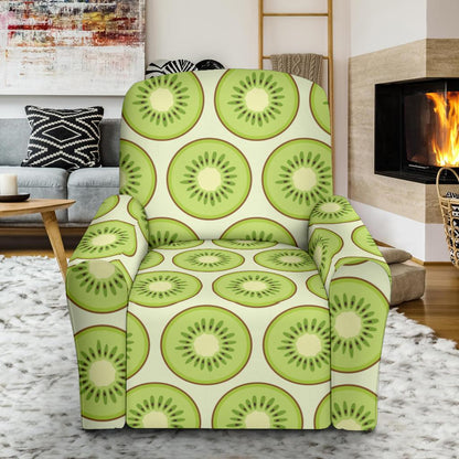 Kiwi Pattern Print Design KW02 Recliner Slipcover-JORJUNE.COM