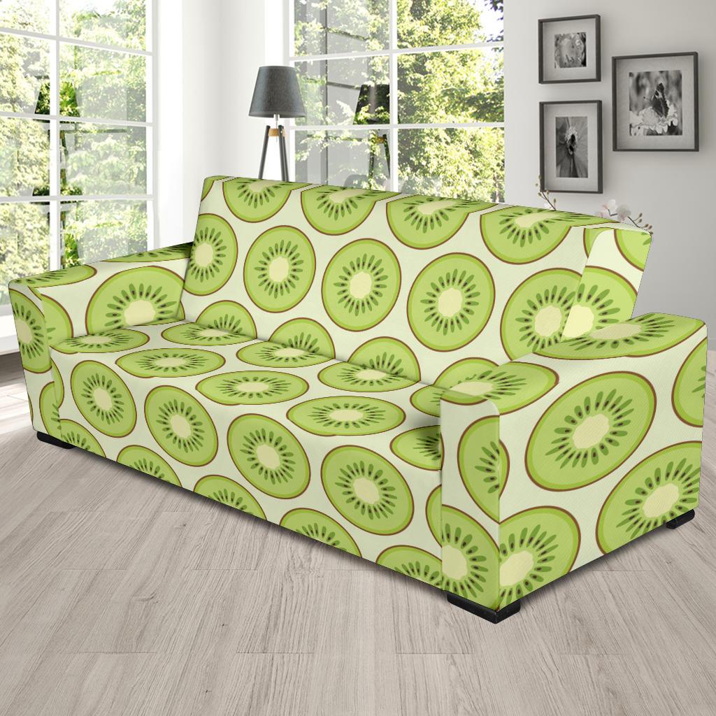 Kiwi Pattern Print Design KW02 Sofa Slipcover-JORJUNE.COM