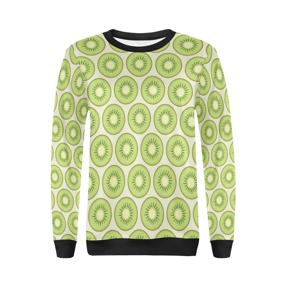 Kiwi Pattern Print Design KW02 Women Long Sleeve Sweatshirt-JorJune
