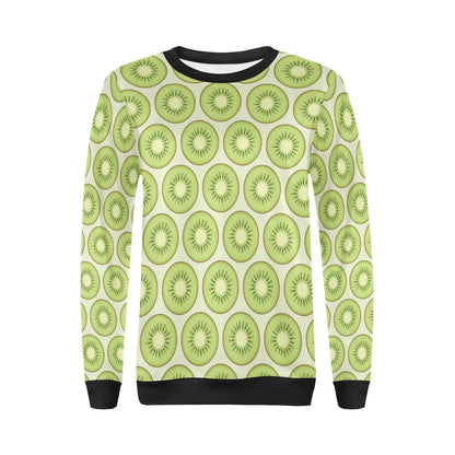 Kiwi Pattern Print Design KW02 Women Long Sleeve Sweatshirt-JorJune