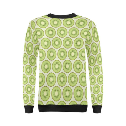 Kiwi Pattern Print Design KW02 Women Long Sleeve Sweatshirt-JorJune