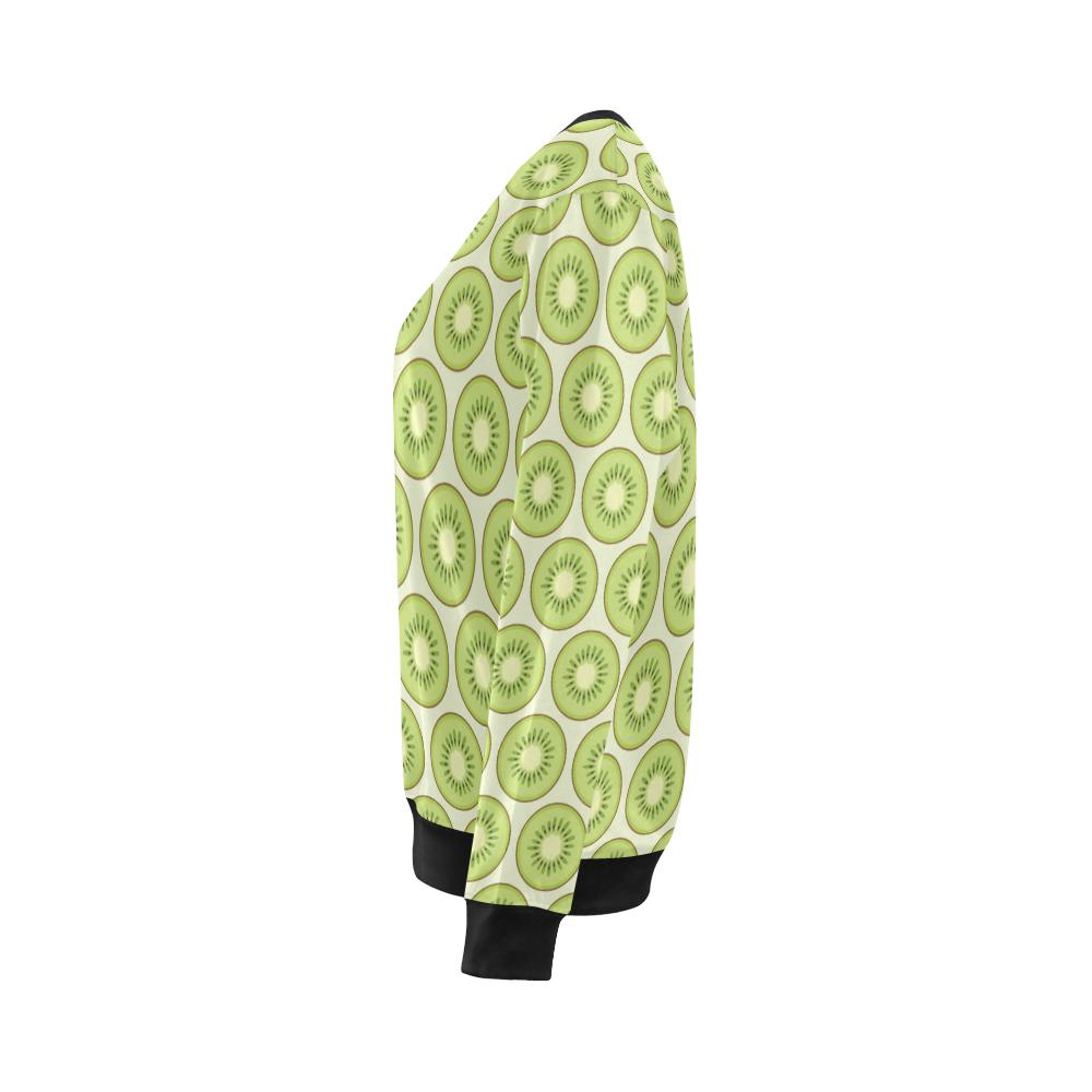 Kiwi Pattern Print Design KW02 Women Long Sleeve Sweatshirt-JorJune