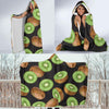 Kiwi Pattern Print Design KW03 Hooded Blanket-JORJUNE.COM