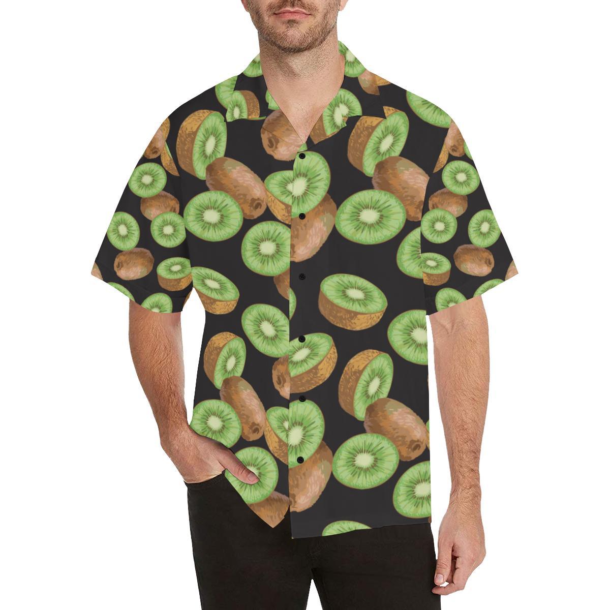 Kiwi Pattern Print Design KW03 Men Hawaiian Shirt-JorJune