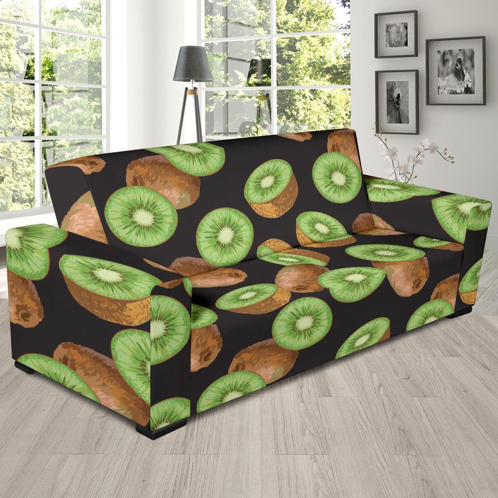 Kiwi Pattern Print Design KW03 Sofa Slipcover-JORJUNE.COM