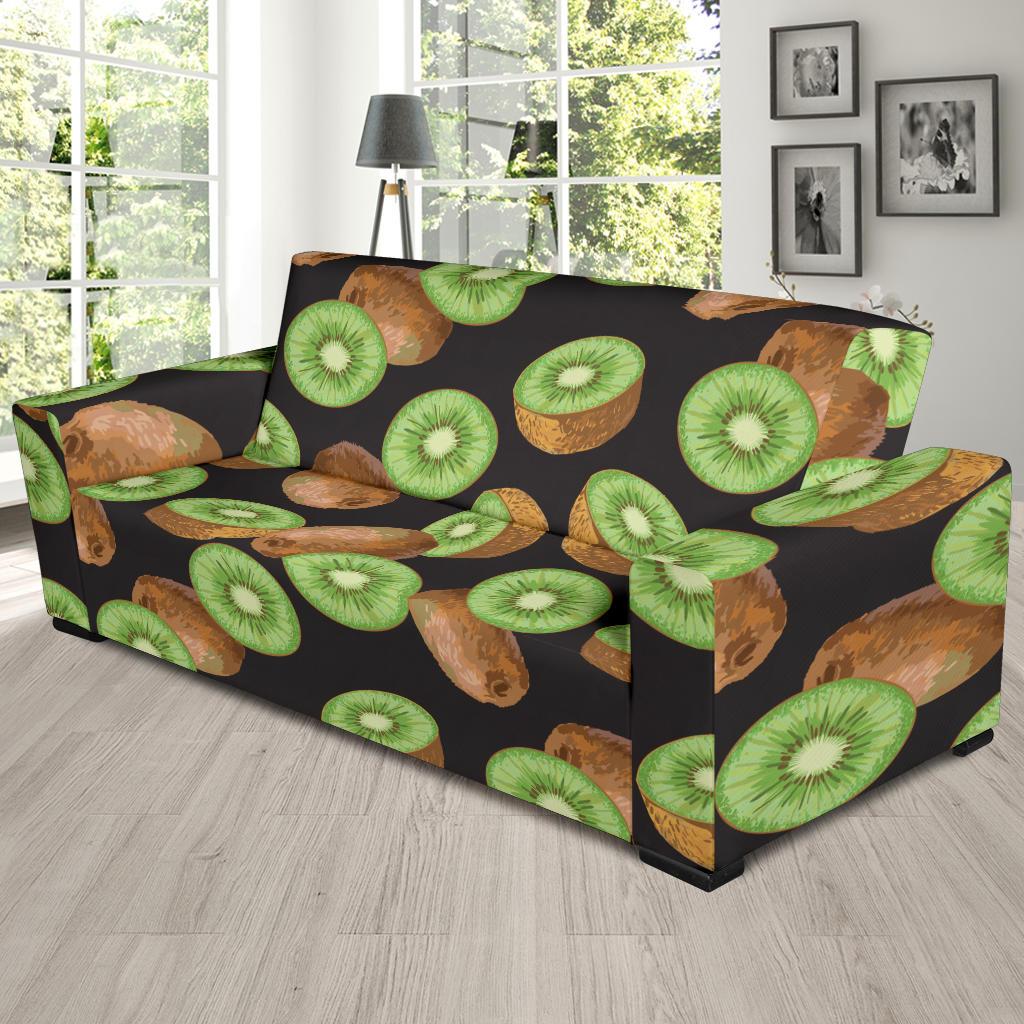 Kiwi Pattern Print Design KW03 Sofa Slipcover-JORJUNE.COM