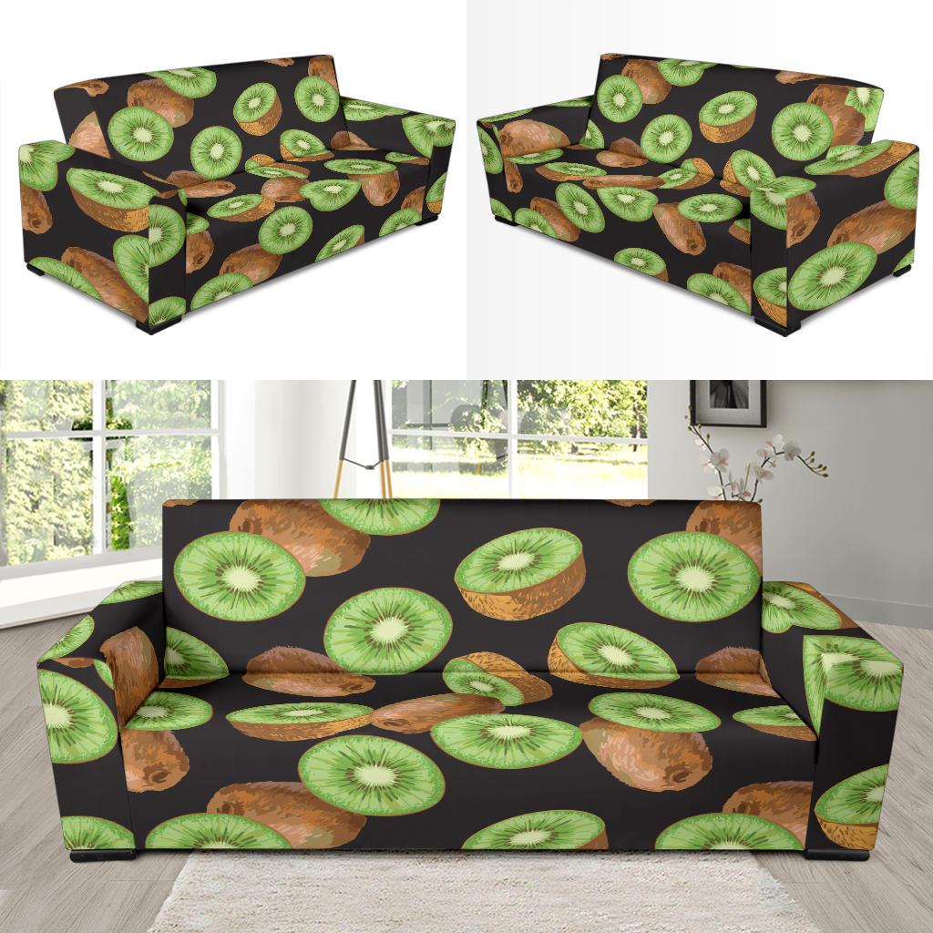 Kiwi Pattern Print Design KW03 Sofa Slipcover-JORJUNE.COM