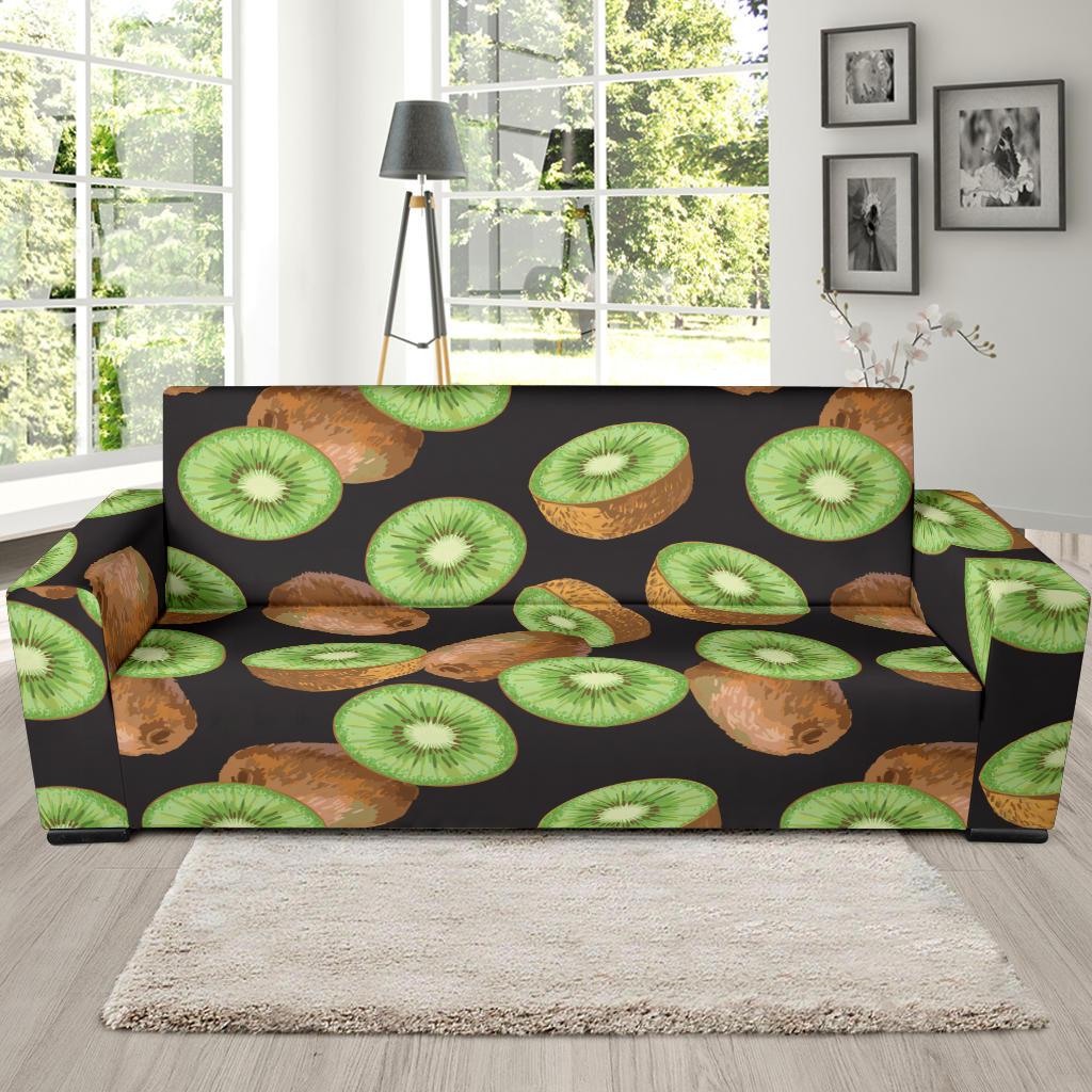Kiwi Pattern Print Design KW03 Sofa Slipcover-JORJUNE.COM