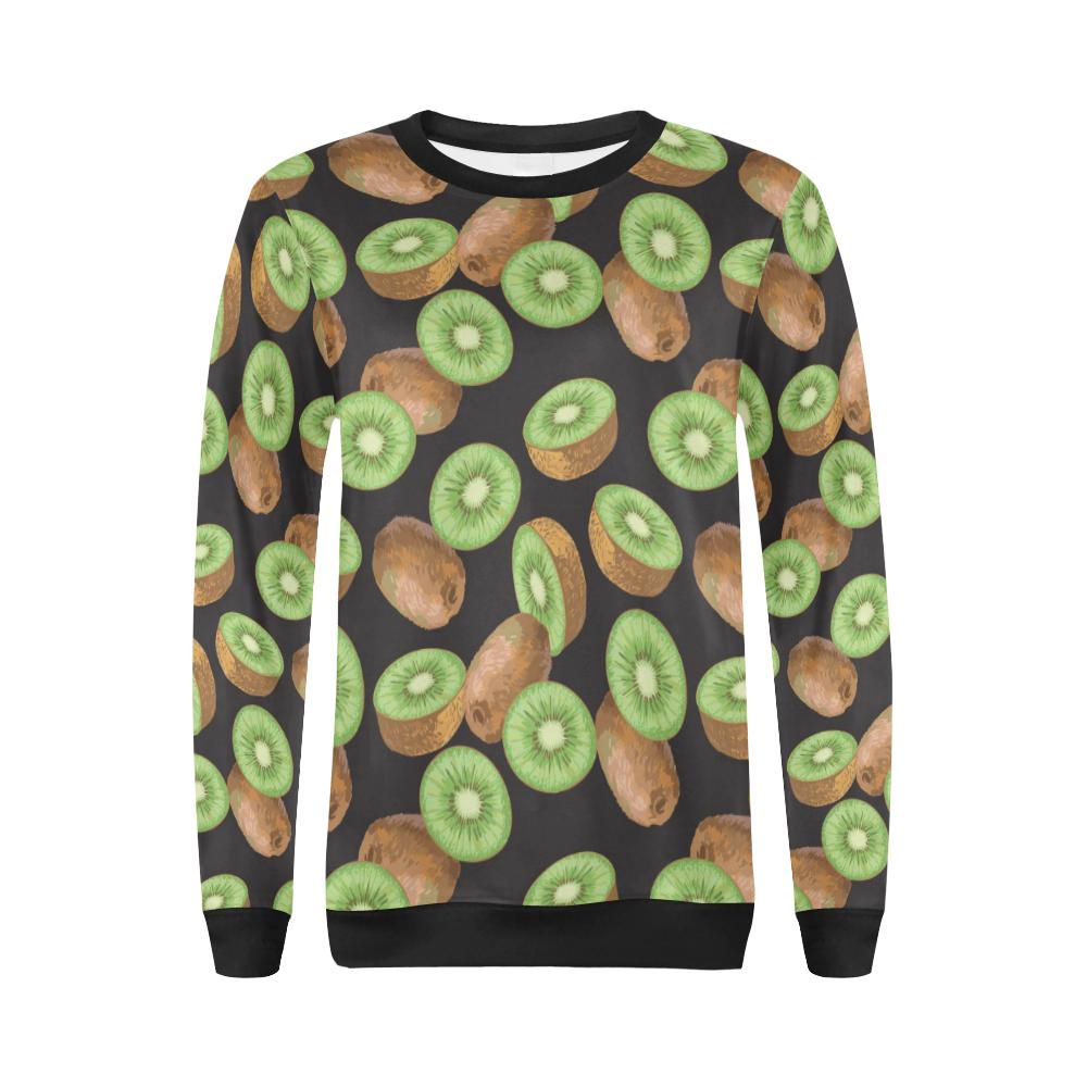 Kiwi Pattern Print Design KW03 Women Long Sleeve Sweatshirt-JorJune