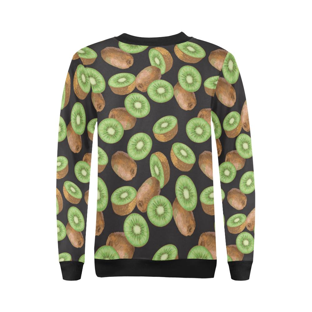 Kiwi Pattern Print Design KW03 Women Long Sleeve Sweatshirt-JorJune